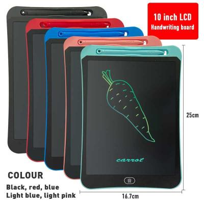 China Plastic 10 Inch Colorful Tablet Pad Writing Kids Graphic Drawing Board Digital Notepads Scribble Without Pad Electronic Paper for sale