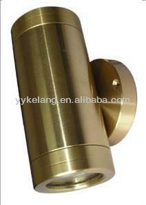 China EUROPEAN Wall Spot Light Through Wall Solid Brass Light for sale