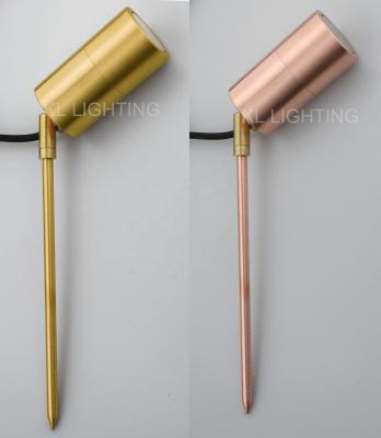 China Garden Spot Copper Outdoor Light Solid Brass Spike Led Light for sale