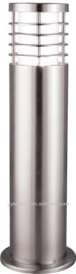 China PC 240V Mini Garden Post Bollard Light with Louvered Head 316 Stainless Steel IP54 for sale