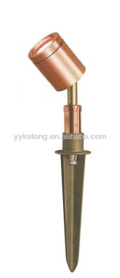 China High Voltage Spike Adjustable Copper Landscape 110v Light With Brass Spike for sale