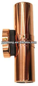 China Morden Through 6W LED Outdoor Copper Wall Lamp for sale