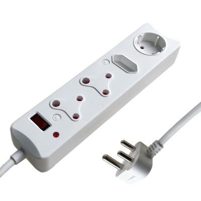 China Suitable for multiple sockets wholesale customization power strip extension South African standard socket for sale