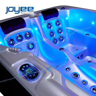 China Outdoor Hot Tub JOYEE Rocky Balboa System Strong Acrylic Shower Water SPA Modern Whirlpool Hot Tub Small for sale