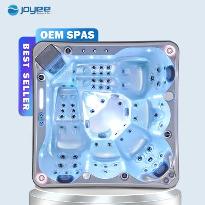 China JOYEE Equipment Air Bubble Care Spa Tub High End Japanese Solid Outdoor Solid Outdoor SPA Massage Free Deep Bath Tub for sale