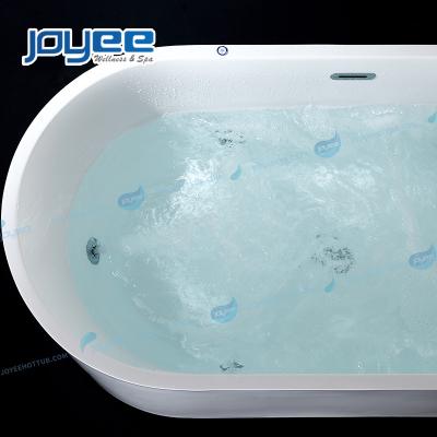 China Bottom Led With Water Inlet And Outlet JOYEE Function Cheap Price Deep Soak Water Spa Oval Freestanding Whirlpool Jet Massage Walk In Combo Tubs Bathtub tub bath shower for sale