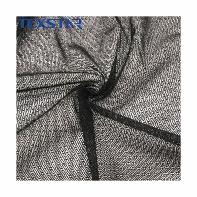 China 100% Soft Tear-Resistant Polyester Mesh Fabric With Hole Design For Lady Dress And Garment for sale