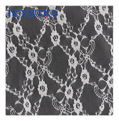 China Sustainable 100% poly raschel knit african swiss lace fabric manufacture for sale