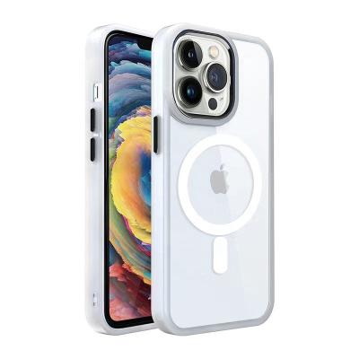 China Shockproof I Phone 14 Magnetic Drop Case High Quality Clear Shockproof Impact Proof Case For iPhone 13 14 magsafes case for sale