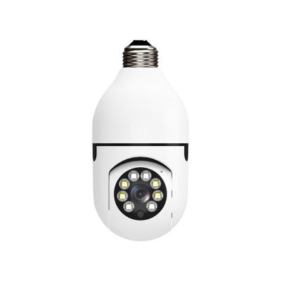 China Wholesale Push Real-time Notification App Wireless Camera Support Mobile Voice Monitoring Intercom Detection Alarm 355 Degree Security Wifi Bulb Camera for sale