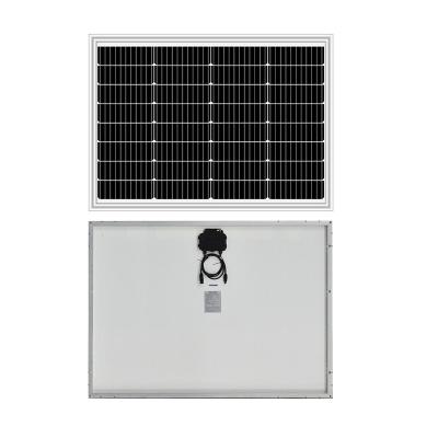 China hot sells full cut 80W photovoltaic monocrystalline silicon solar panel solar panel panel with 32cells for home system 182*60.6mm or 182*30.3mm for sale