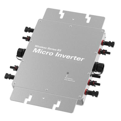 China Solar Power System Manufacturer Micro Solar Inverter 1400W Grid Tied Inverter AC Inverter Solar Wifi Monitoring for sale