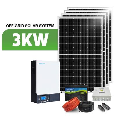 China Home Off-Grid System 3kw Solar System Portable 3kw Solar System Complete Solar System For House for sale