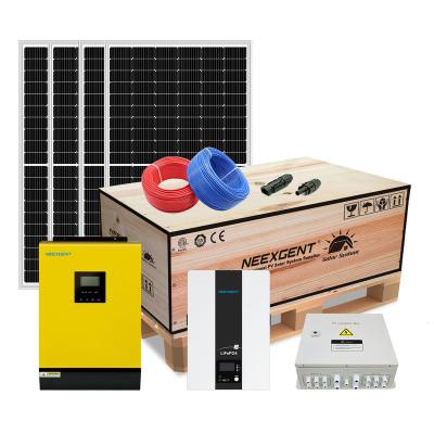 China Home Hybrid On/Off Grid Solar Power System 5kw Solar Power System Solar Power System for sale