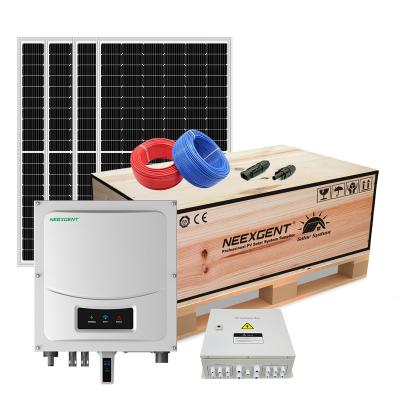 China Home On Grid Mppt Solar System 5KW Home Solar Power System Solar Panel Inverter System for sale