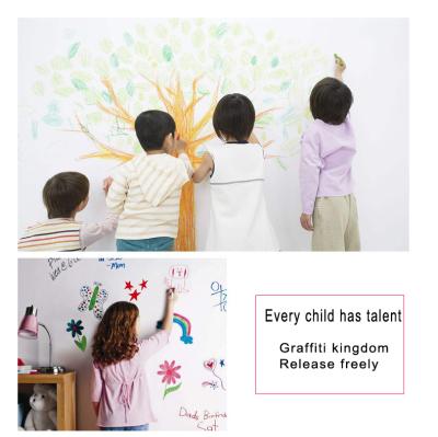 China Wall Sticker Soft Dry Erase Whiteboard Kids Room Self Adhesive Writing Board for sale