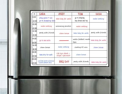 China Soft Custom Refrigerator Whiteboard Magnetic Calendar for sale