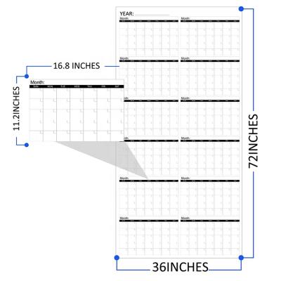 China Desktop Large Dry Calendar Printing Nanotechnology Erase Calendar Printing On Demand for sale