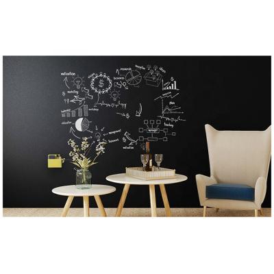 China Large Vinyl Flexible Adhesive Magnetic Black Chalk Board Chalk Board Contact Paper Roll Wallpaper for sale