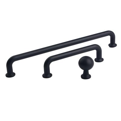 China Customization Matte Black Door Handle Shower Door Handle High Quality Contemporary Door Handle For Cabinet for sale