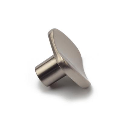 China Modern Cabinet Knobs and Pulls Hardware Nickel Cabinet Knob Furniture Use Zinc Drawer Cabinet Door Handle Door Lock for sale