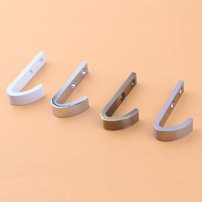 China Factory Wholesale Colorful Million Door Cabinet Metal Wall Coat Mounted Decorative Hook Wall Mount Coat Clothes Hooks for sale