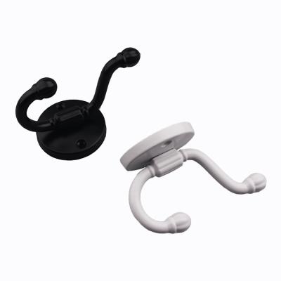 China Wall Mounted Modern Simple Wall Mounted Hook Fork Long Robe Hooks White Black Color for Bathroom Customized Hangers for Clothes for sale