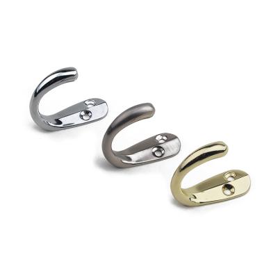 China Simple viable different color robe coat hooks zinc alloy hat hooks and rails cloth hooks for sale