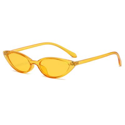 China Fashion sunglasses 2021 2037 new small narrow frame cheap small narrow frame sunglasses cute sun glass sunshades for sale