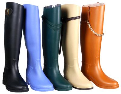 China 2018 High Quality Decorative 100% Waterproof Women's PVC Cheap Rain Boots for sale