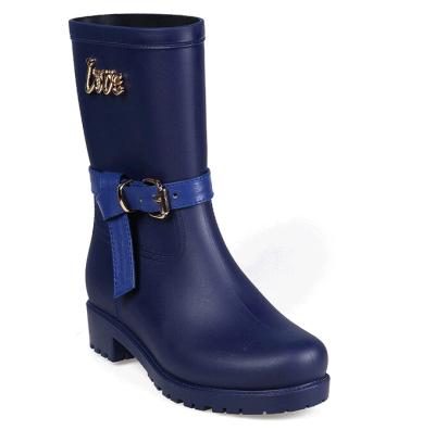 China Cheap 100% Waterproof Women's PVC Clear Decorative Rain Boots for sale