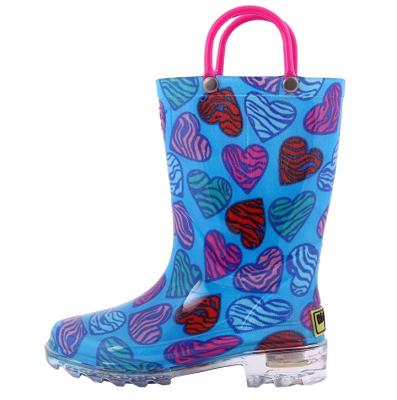 China Waterproof Fashion Children's PVC Transparent Rain Boots for sale