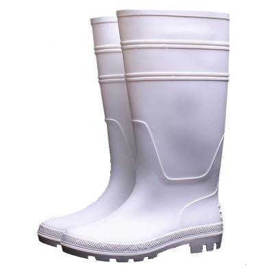 China New Arrival Waterproof Decorative Durable Fashion PVC Cheap White Transparent Rain Boots For Men for sale