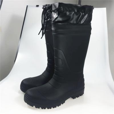 China Competitive Price Men Anti-Slip Knee Horse Ridding Cheap Lightweight Warm Rubber Foam Rainboots for sale