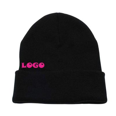 China JOINT Design Your Own Bennie Promotional Winter Hat Adult Knitting Wholesale for sale