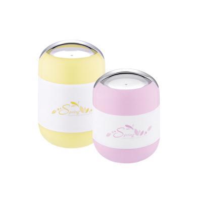 China Heatable Metal Insulated Portable Storage Lunch Box Stainless Steel Silicone Food Container With Silicone Lids for sale