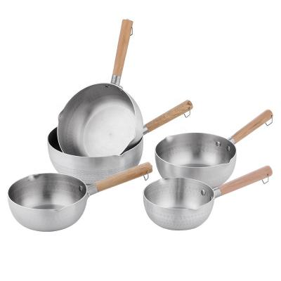 China Hot Selling Viable Japanese Style OEM Stainless Steel 16/18/20/22/24 Tier Pan With Wooden Handle For Home Kitchen Appliance for sale