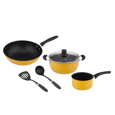 China Contemporary Kitchenware Dessini Induction Cooking Pots and Pans Set Stainless Steel Non Stick Cast Iron Cookware Set for sale