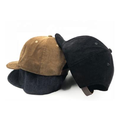 China breathable & Vintage Waterproof Corduroy Custom Design Hat High Quality All-match Sports Autumn Baseball Cap Winter Denim Outdoor Hat for sale