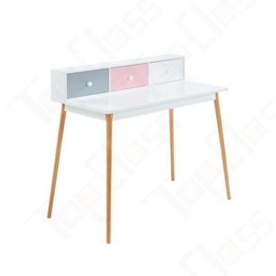 China Hot Sale Adjustable White Dresser Simple Atmospheric  Bedroom Used Wooden Modern White Girls Dressing Table for sale