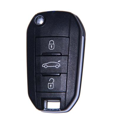 China New Car Key Remote Key Entry 3 Button Keyless 433MHz With ID46 Chip Inside For Peugeot 508 for sale