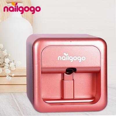 China Smart Digital Nail Printing Polish Nail Art Machine In Nail Printer Digital Electric Gel Nailgogo Professional Finger 3D Printer for sale