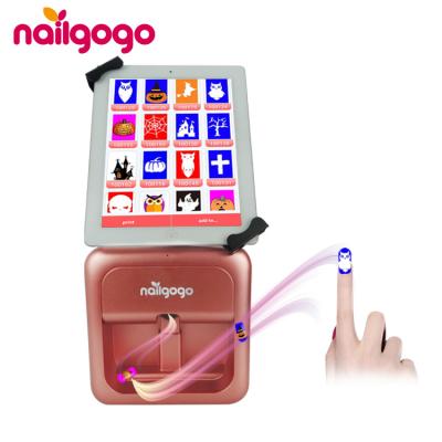 China Nailgogo F8 Portable 3D Digital Beauty Center Printing Smart Automobile Art Painting Print Price Electric Wifi Machine Nail Art Printer for sale