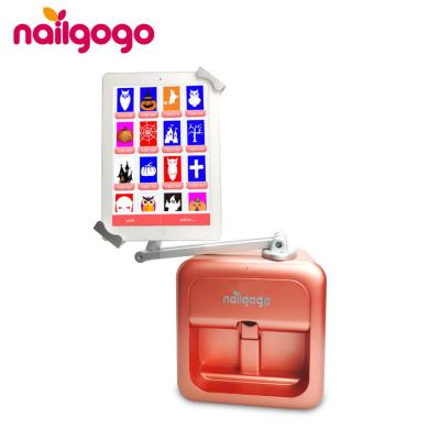 China Beauty center Nailgogo F8 smart wifi machine portable digital printing touch screen nail art automatic electric printer for sale