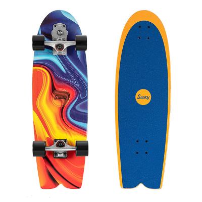 China Land Surfboard Approved Canadian Maple Deck Surf Skate S7 CX7 Truck Skate Board for sale