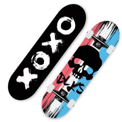 China Professional Skateboard Factory Supply Custom Outdoor Activities Skateboard Heat Transfers Model Maple Skate Board Deck For Sale for sale