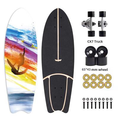 China Direct Custom Land Surfskate Skateboard Longboard Surfskate Land Surfboard Skate Board for sale