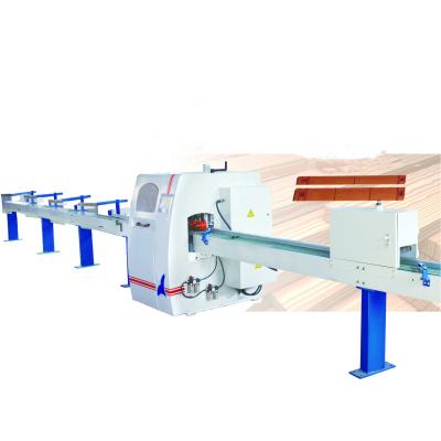 China VERTICAL 300mm Width Supercut Linearizing Cross Cut Saw With Air Pusher for sale