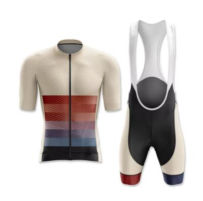 China Breathable Men Cycling Bib Shorts Lycra Suspender Bib Shorts Chamois Gel Pad Bike Braces MTB Clothes Tights Male Summer Uniform for sale