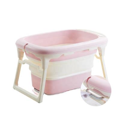 China Cheap Hot Selling Foldable Plastic Foldable And Portable Plastic Baby Bathtub Foldable Bathtub for sale